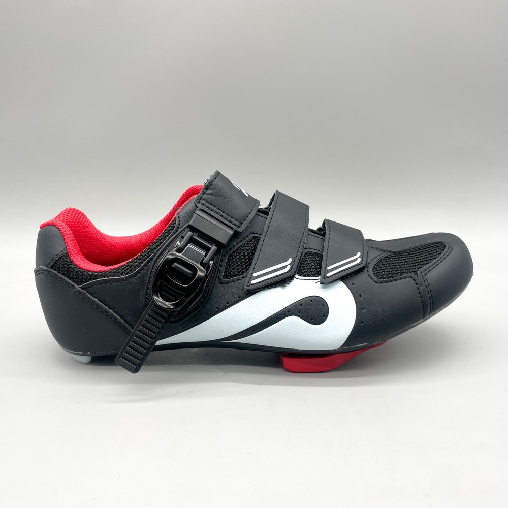 Peloton Womens 41 10 Cycling Shoes Black Red Cleats Spin Gym Training Bike